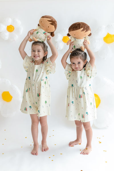 The Enchanted Forest Flutter-Sleeve Playsuit (The complete starter kit)